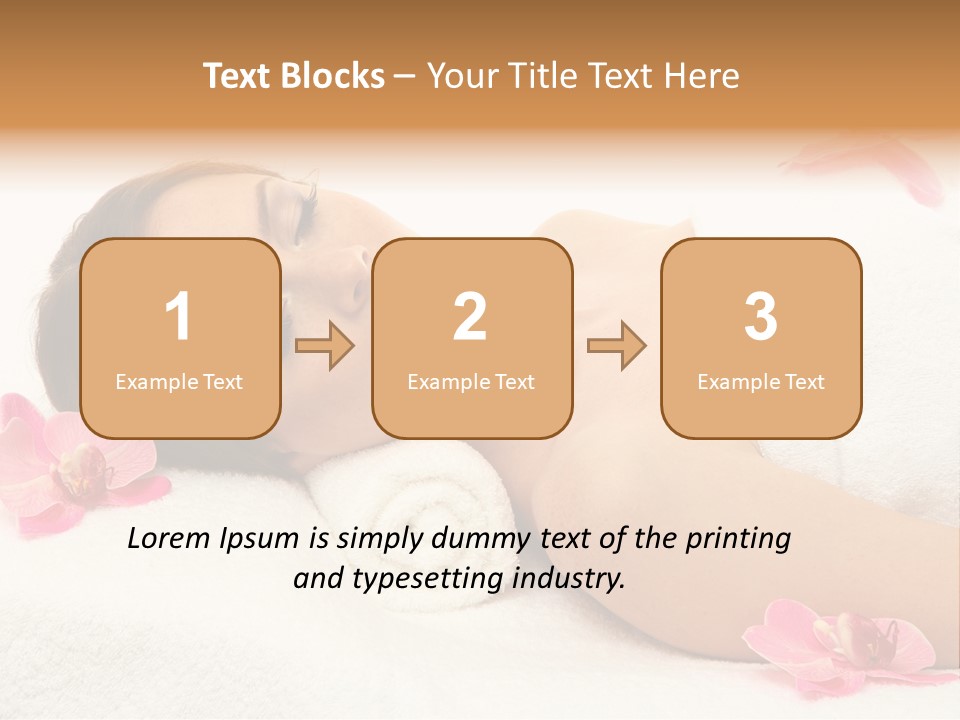 Woman Consumption Masseur PowerPoint Template