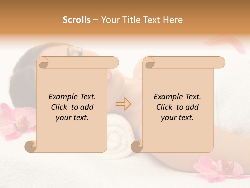Woman Consumption Masseur PowerPoint Template