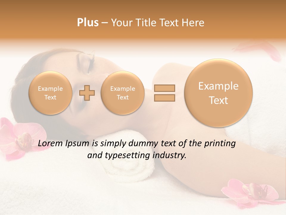 Woman Consumption Masseur PowerPoint Template