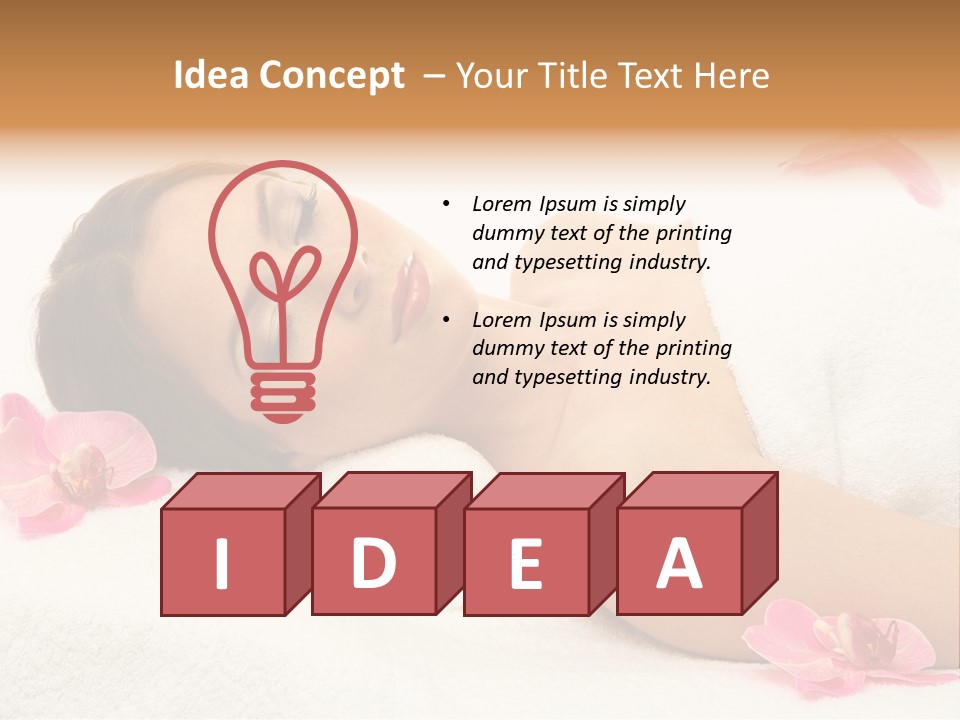 Woman Consumption Masseur PowerPoint Template