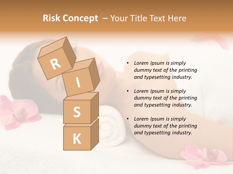 Woman Consumption Masseur PowerPoint Template