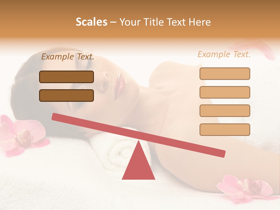 Woman Consumption Masseur PowerPoint Template