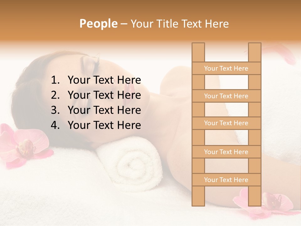 Woman Consumption Masseur PowerPoint Template