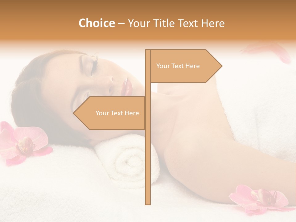 Woman Consumption Masseur PowerPoint Template