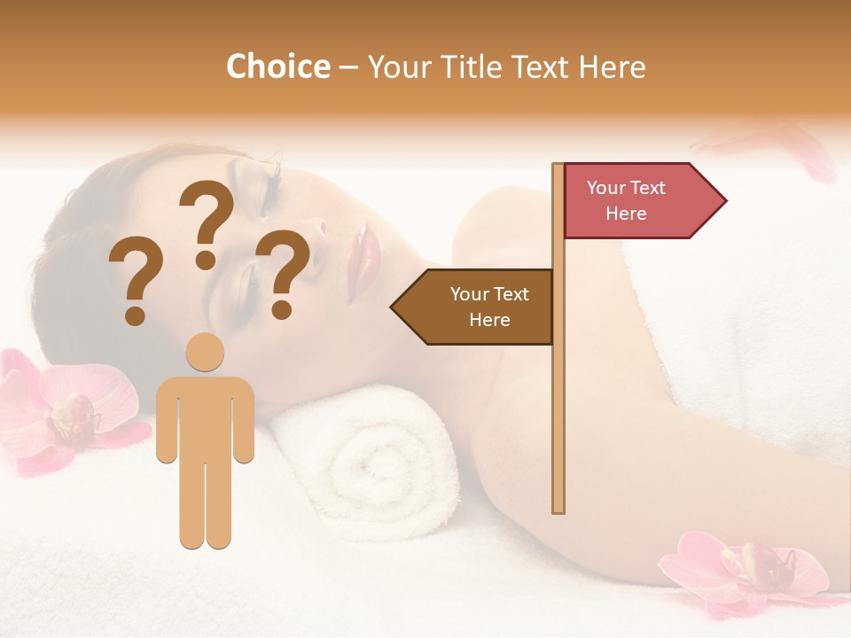 Woman Consumption Masseur PowerPoint Template