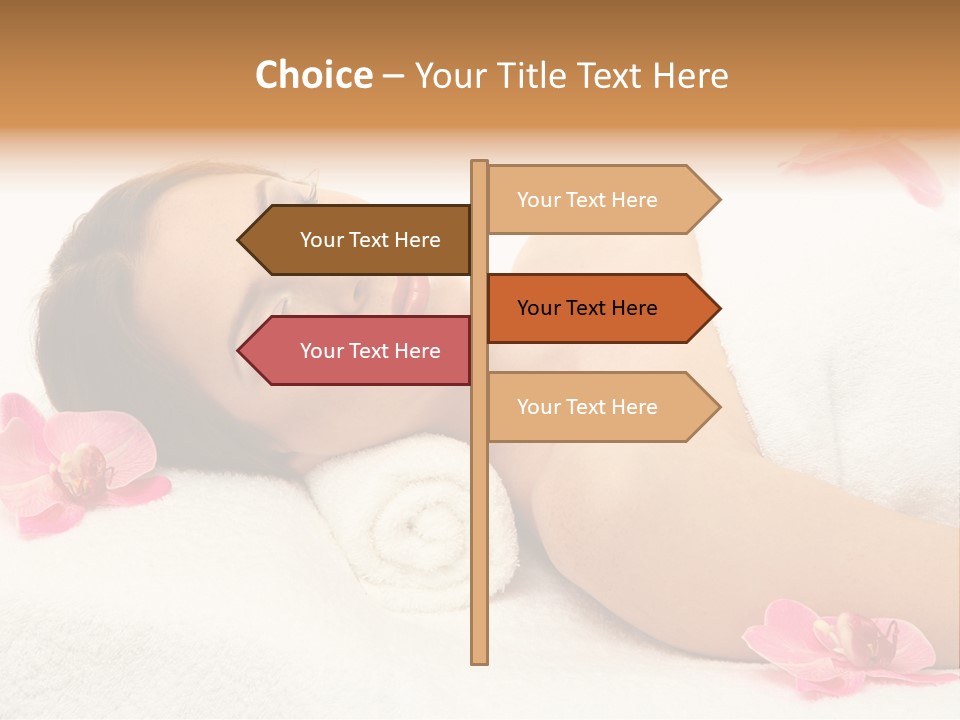 Woman Consumption Masseur PowerPoint Template
