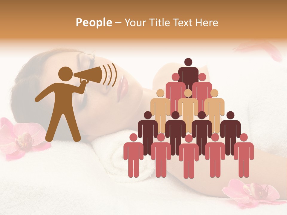 Woman Consumption Masseur PowerPoint Template