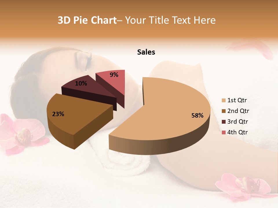Woman Consumption Masseur PowerPoint Template
