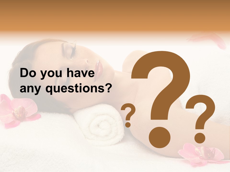 Woman Consumption Masseur PowerPoint Template