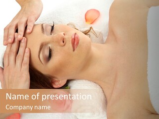 Masseur Hygiene Lying PowerPoint Template