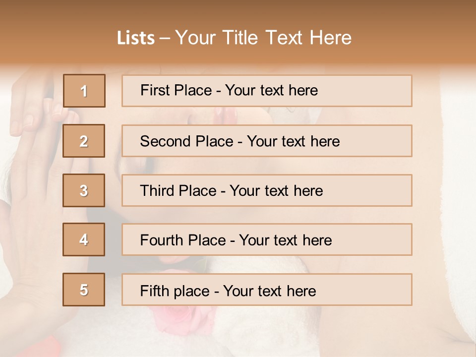 Masseur Hygiene Lying PowerPoint Template