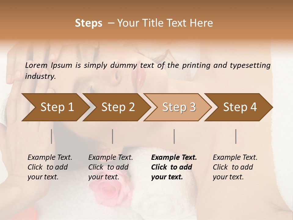 Masseur Hygiene Lying PowerPoint Template
