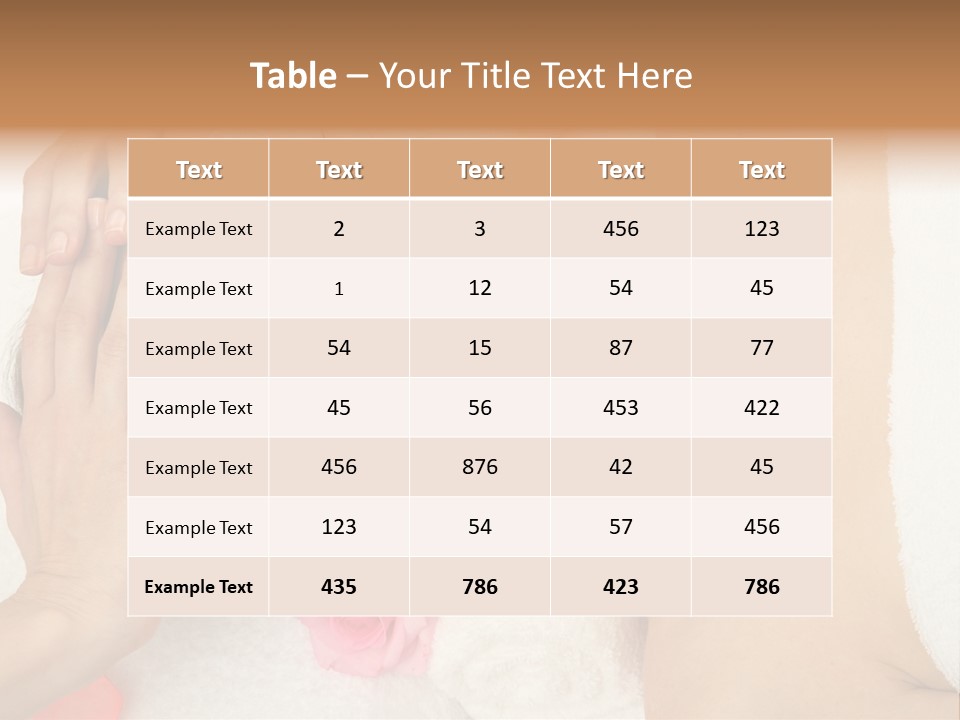 Masseur Hygiene Lying PowerPoint Template