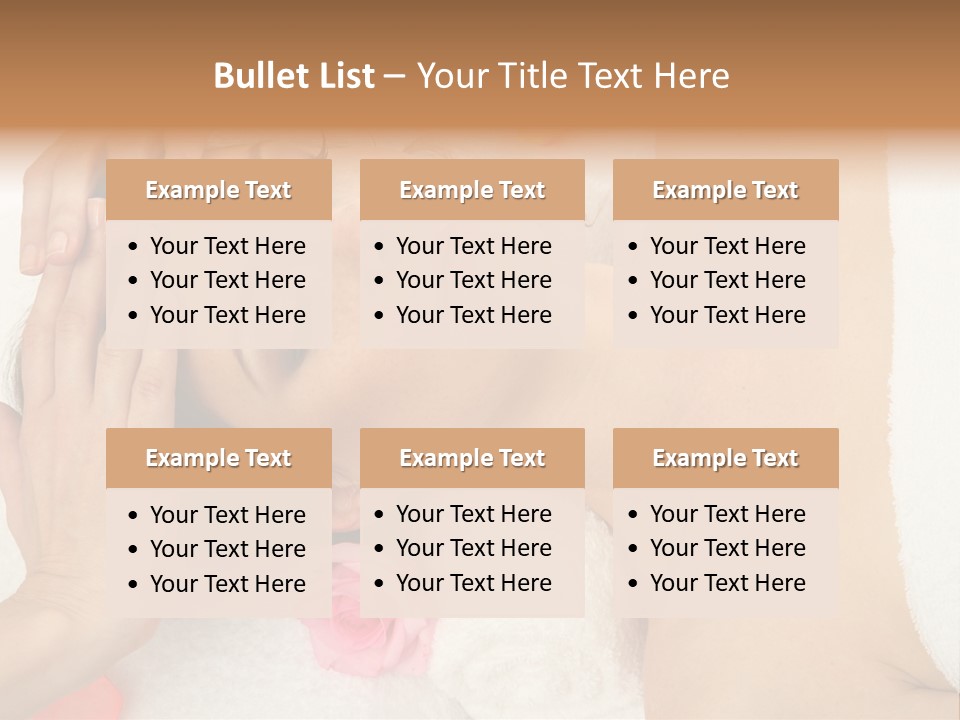 Masseur Hygiene Lying PowerPoint Template