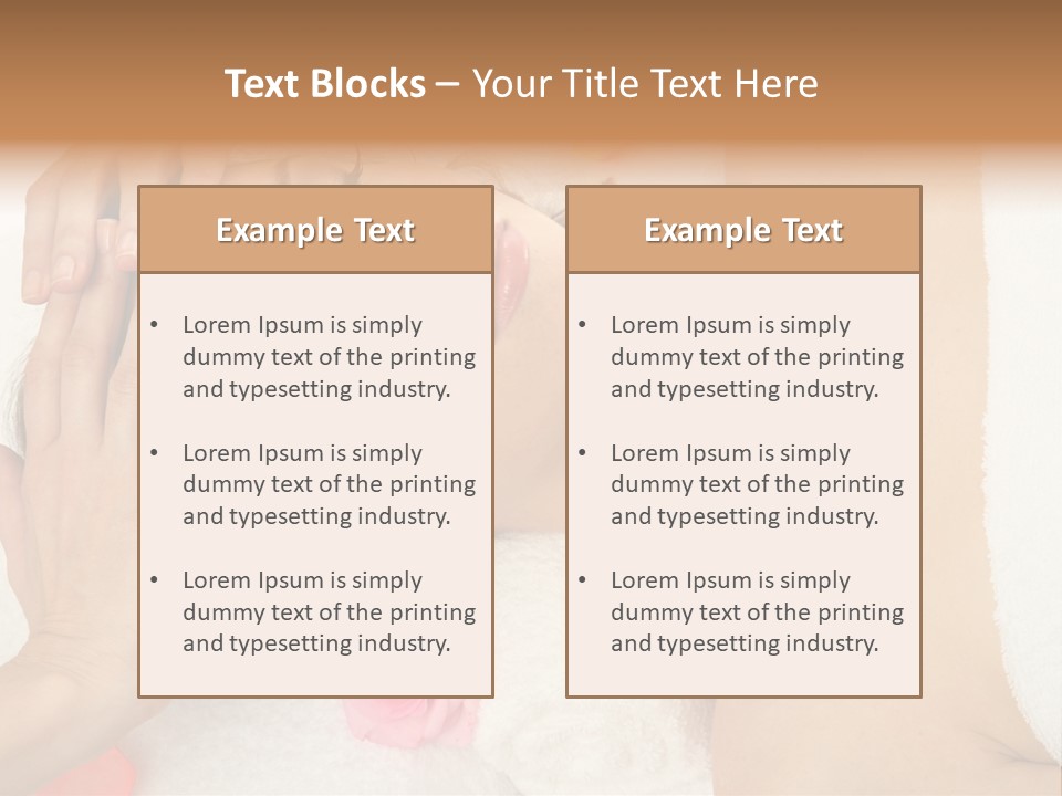 Masseur Hygiene Lying PowerPoint Template