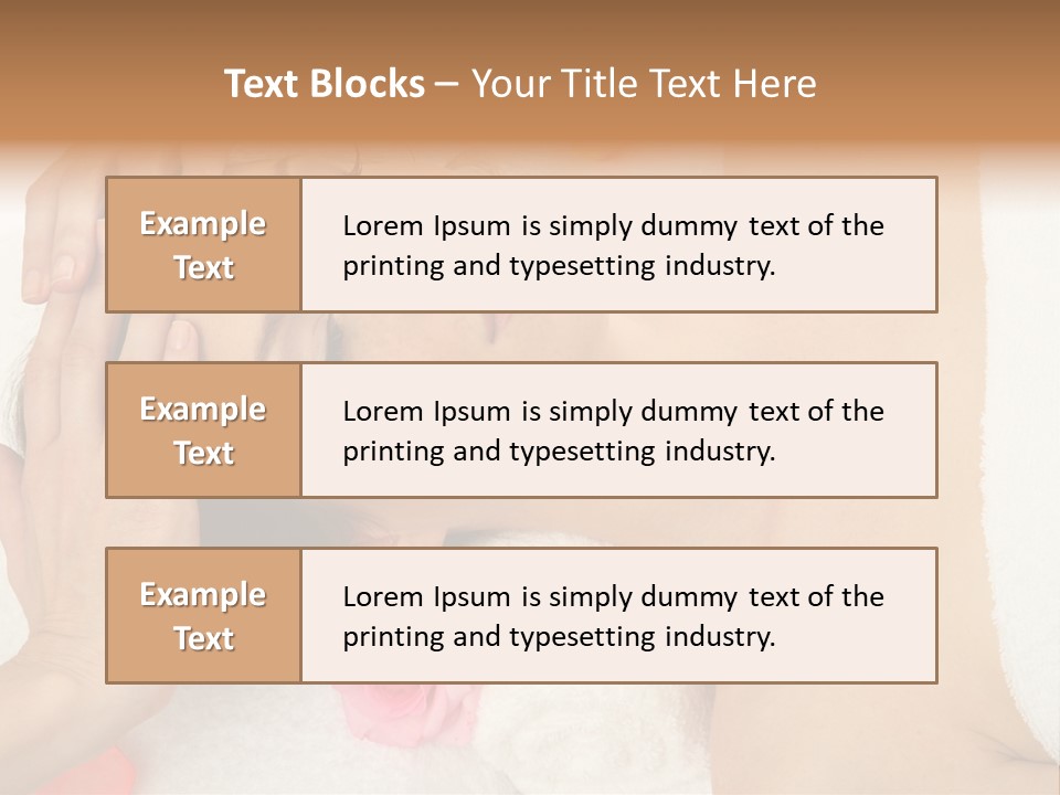 Masseur Hygiene Lying PowerPoint Template