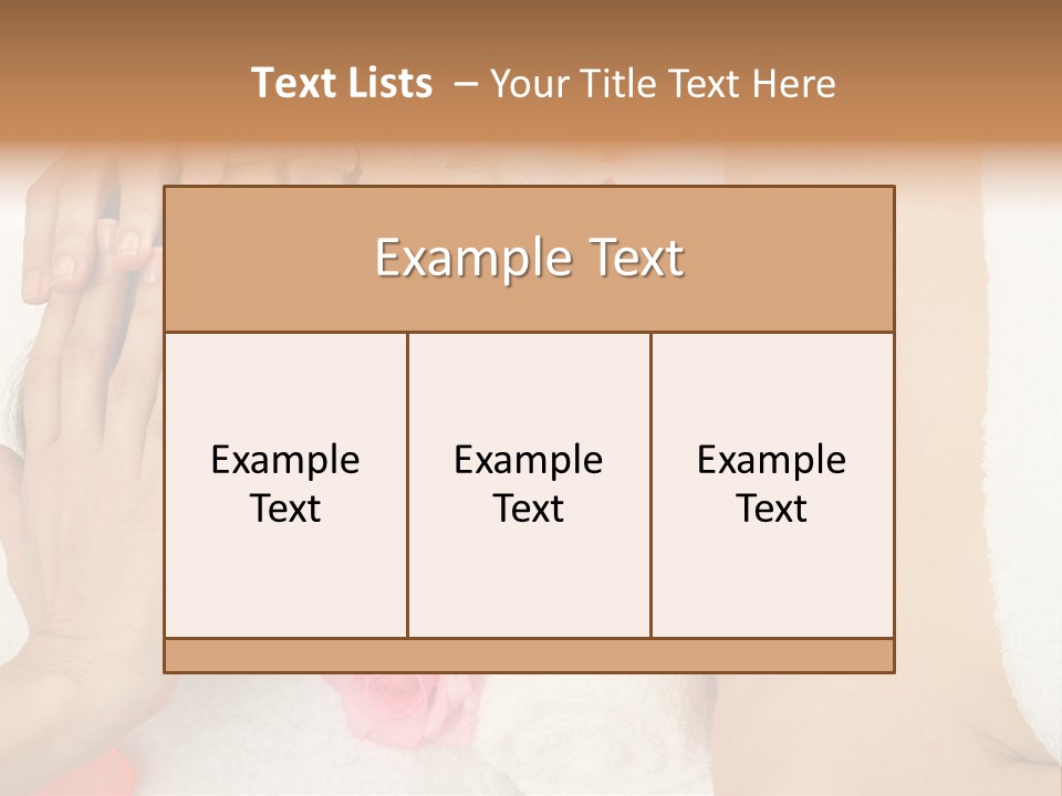 Masseur Hygiene Lying PowerPoint Template
