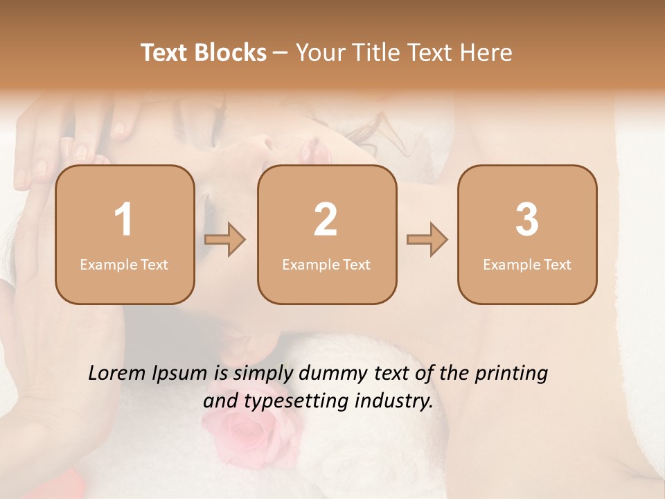 Masseur Hygiene Lying PowerPoint Template