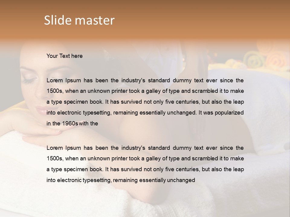 Young Girl Human PowerPoint Template