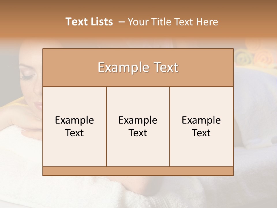 Young Girl Human PowerPoint Template
