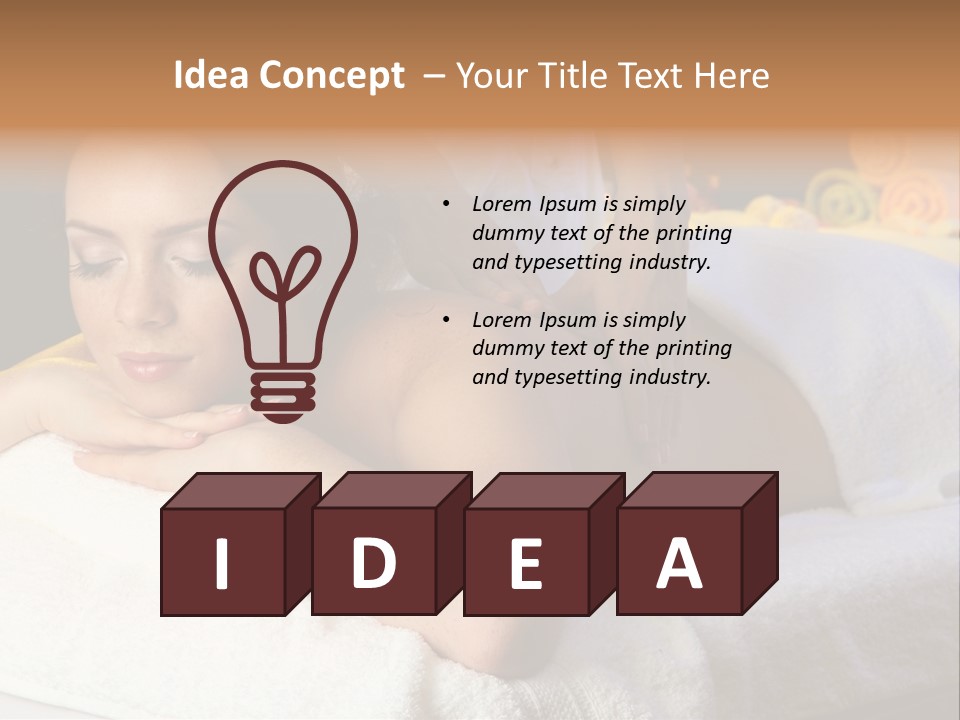 Young Girl Human PowerPoint Template