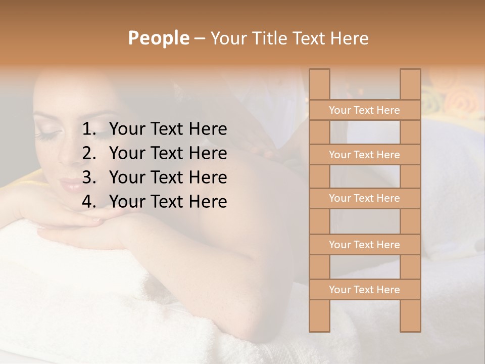 Young Girl Human PowerPoint Template