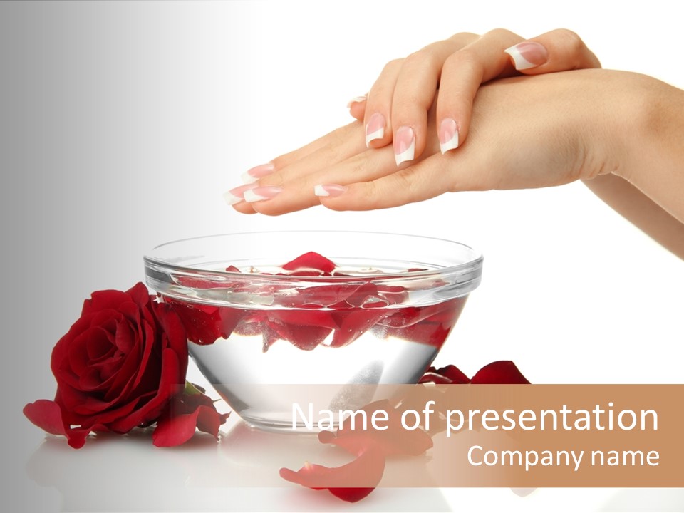 Petal Female Isolated PowerPoint Template