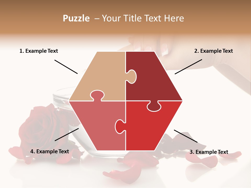 Petal Female Isolated PowerPoint Template