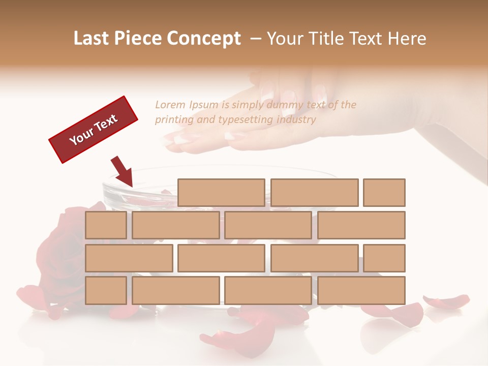 Petal Female Isolated PowerPoint Template