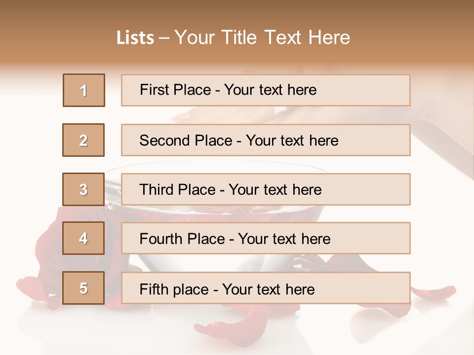 Petal Female Isolated PowerPoint Template