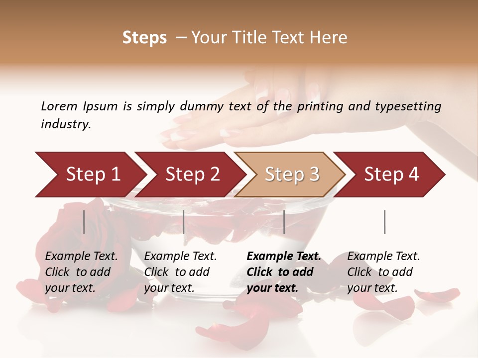 Petal Female Isolated PowerPoint Template