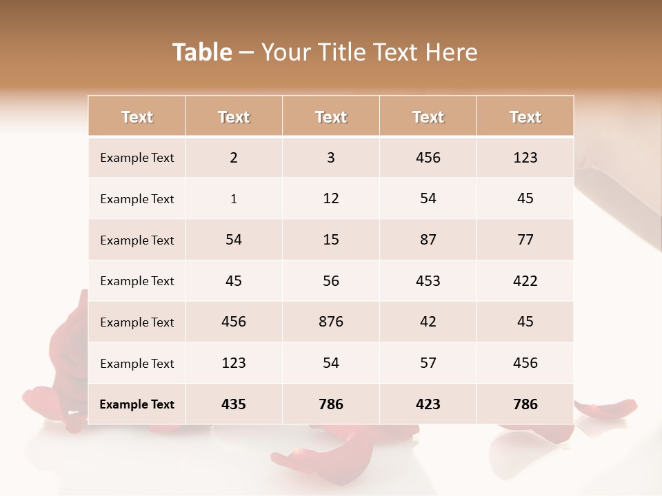 Petal Female Isolated PowerPoint Template