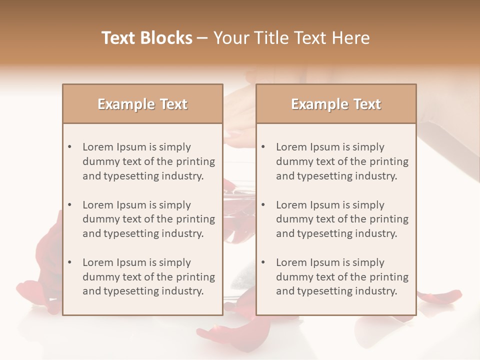 Petal Female Isolated PowerPoint Template