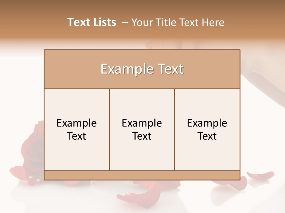 Petal Female Isolated PowerPoint Template