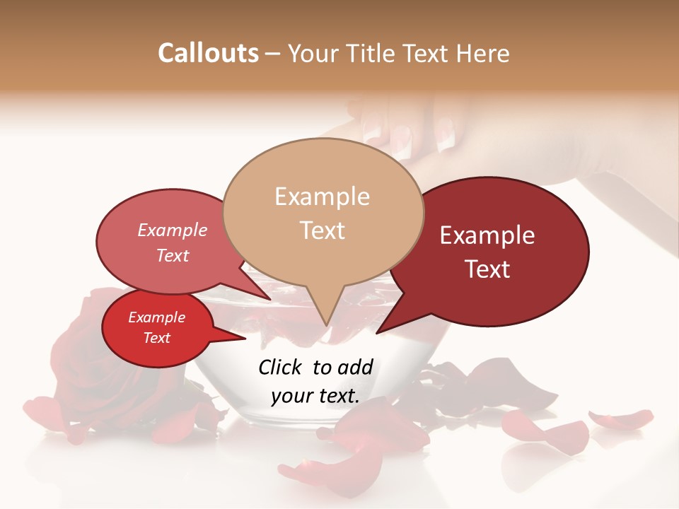 Petal Female Isolated PowerPoint Template