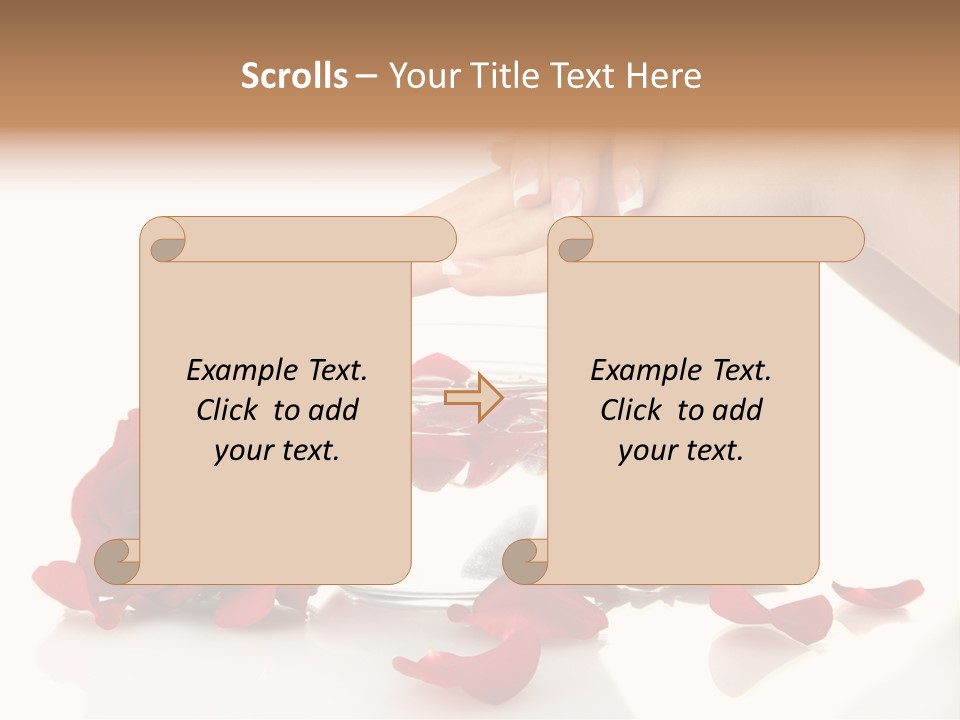 Petal Female Isolated PowerPoint Template