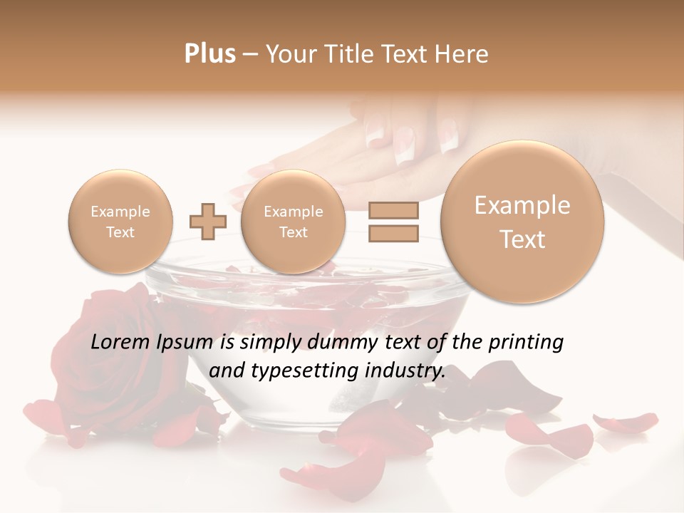 Petal Female Isolated PowerPoint Template