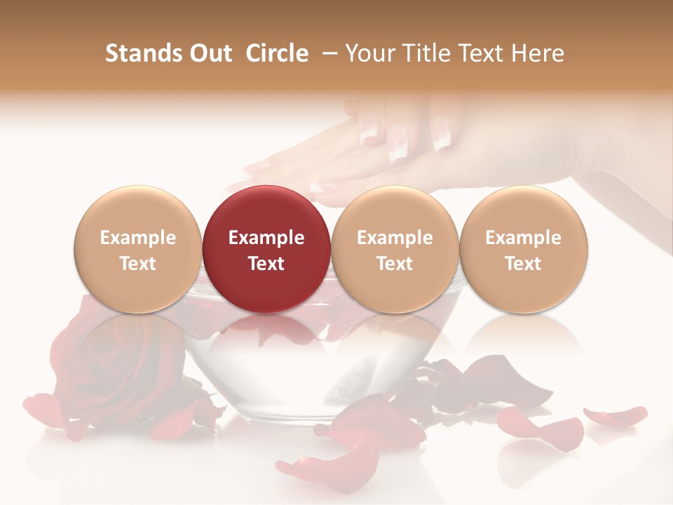 Petal Female Isolated PowerPoint Template
