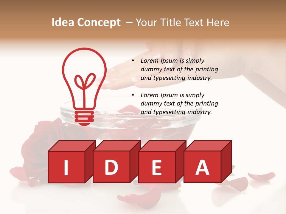 Petal Female Isolated PowerPoint Template