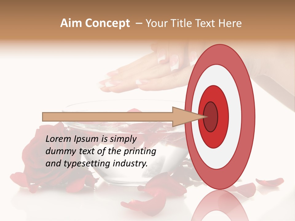 Petal Female Isolated PowerPoint Template