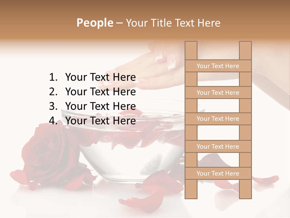 Petal Female Isolated PowerPoint Template