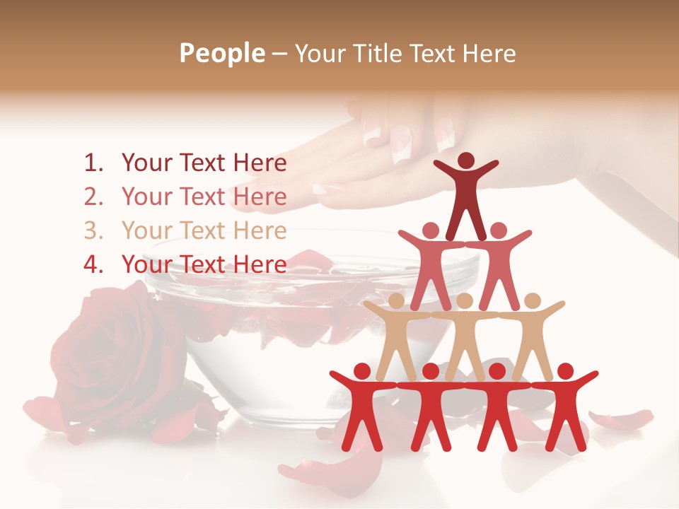 Petal Female Isolated PowerPoint Template