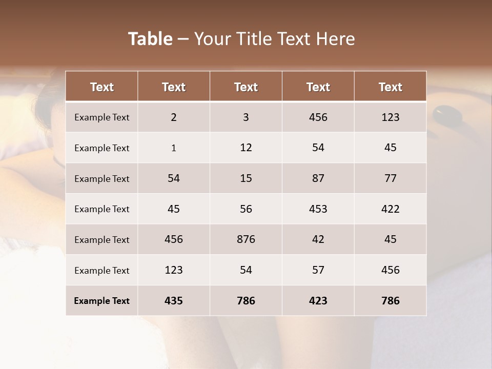 Spa Skin Aroma PowerPoint Template