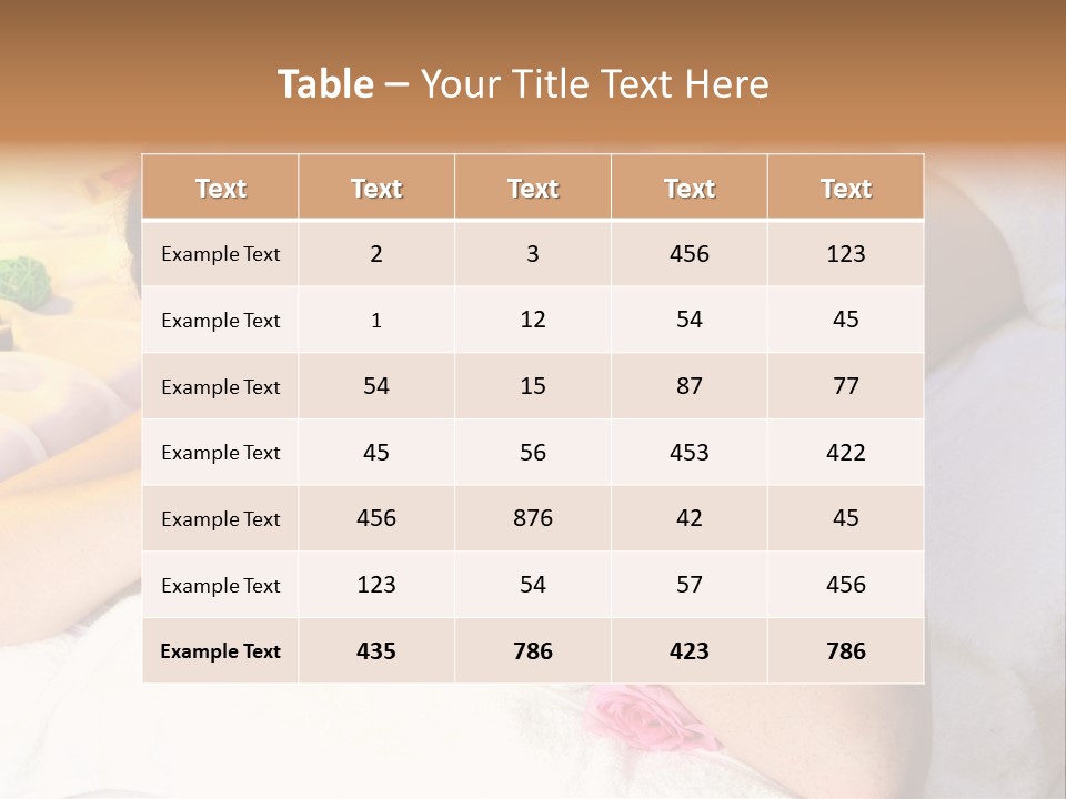 Treatment Body Spa PowerPoint Template