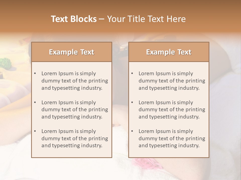 Treatment Body Spa PowerPoint Template