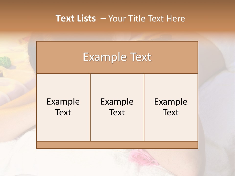 Treatment Body Spa PowerPoint Template