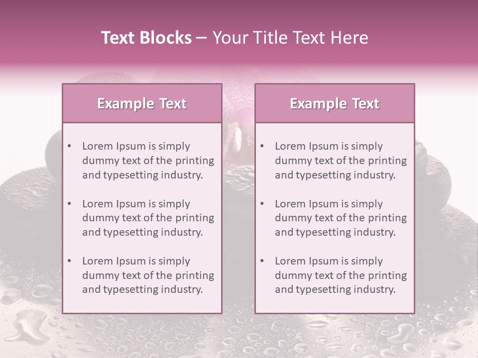 Treatment Smooth Pebble PowerPoint Template