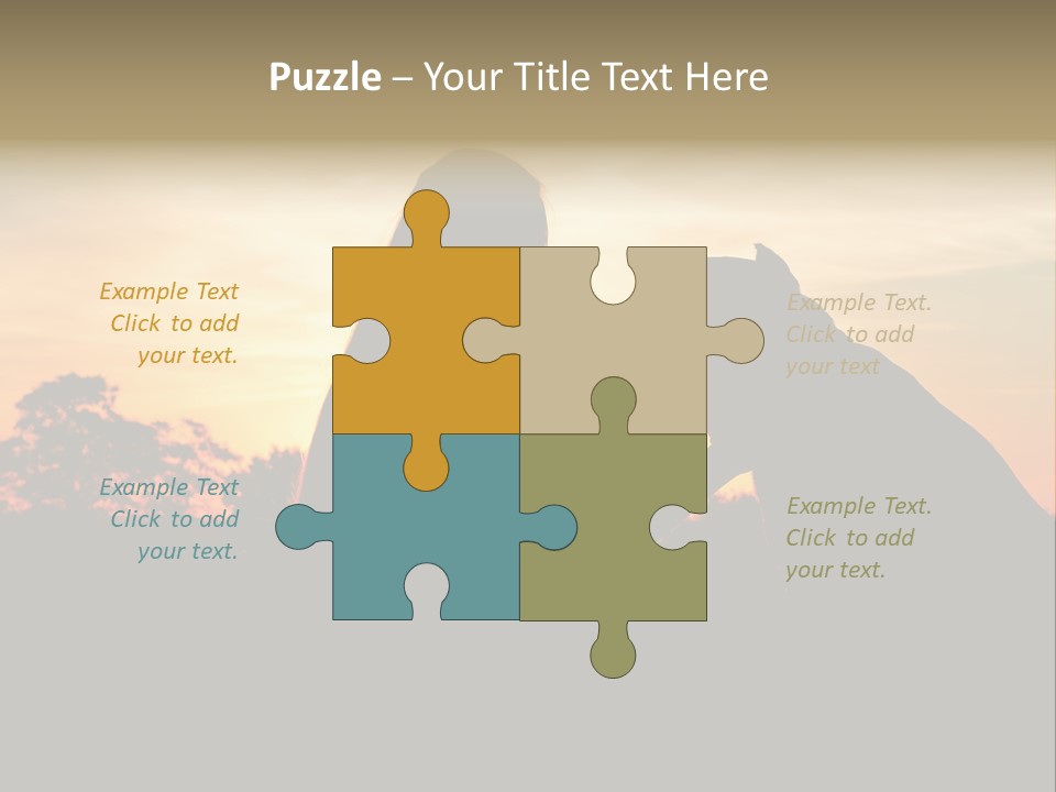 Humor Happy Figure PowerPoint Template