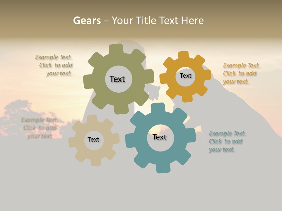 Humor Happy Figure PowerPoint Template