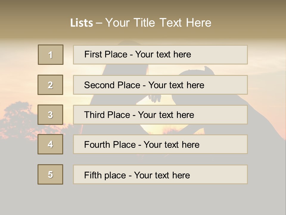 Humor Happy Figure PowerPoint Template